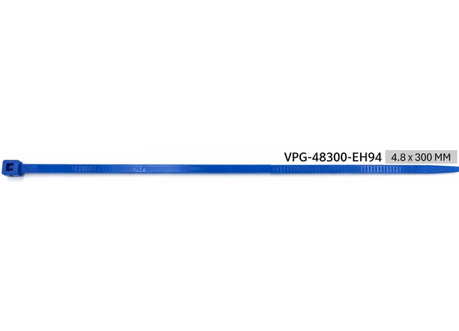 #VPG-48300-EH94 Hi-Temp ETFE Zip Ties - 4.8mm x 300mm (50/pkg)