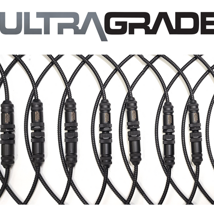 #WCC-0036-F4MF-U M12 4-Pin ULTRAGRADE Armored Stainless FLEXLINC Cable - Male Straight to Female Straight - 36" Length