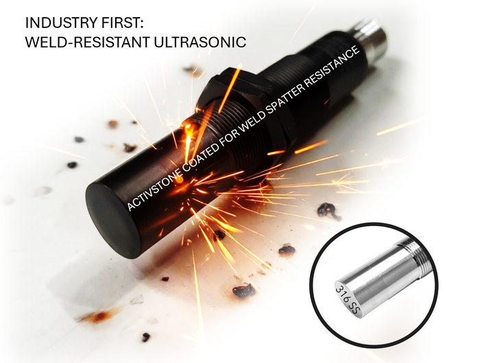 18mm ULTRASONIC SENSOR :   DESIGNED FOR WELD CELLS