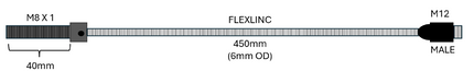 #WSI-0803HL-FAAZ  HYPERLIFE M8 3mm Range PNP N.O. FLEXLINC with Metal LED Connector