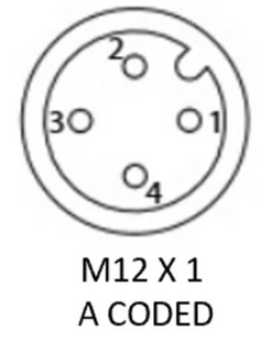 #WCA-1204-F9AH  M12 4-Pin Female 90 Field Attachable Connector