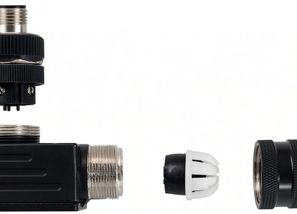 #WCA-1204-M9AH  M12 4-Pin Male 90 Field Attachable Connector - WELD RESISTANT