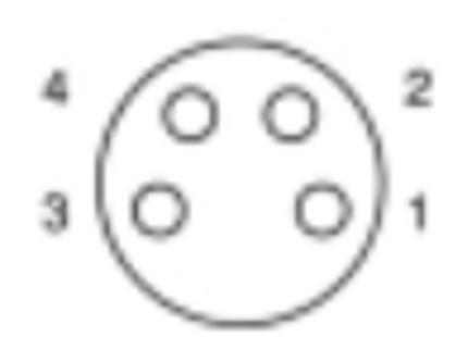 #WCA-0804-FXAH  M8 4-Pin Female Straight Field Attachable Connector - WELD RESISTANT