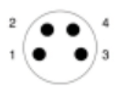 #WCA-0804-MXAH  M8 4-Pin Male Straight Field Attachable Connector - WELD RESISTANT