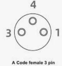 #WCA-0803-FXAH  M8 3-Pin Female Straight Field Attachable Connector - WELD RESISTANT (Copy)