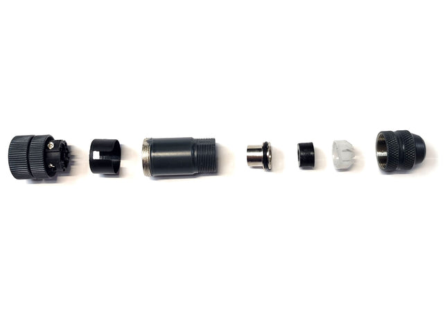 #WCA-1204-FXAH  M12 4-Pin Female Field Attachable Connector