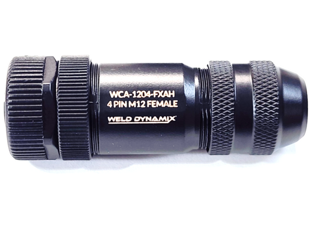 #WCA-1204-FXAH  M12 4-Pin Female Field Attachable Connector