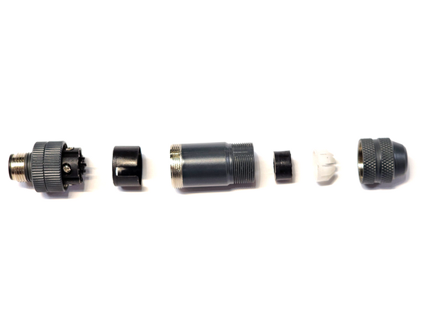 #WCA-1204-MXAH  M12 4-Pin Male Field Attachable Connector