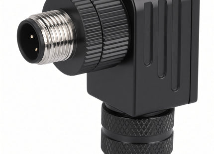 #WCA-1204-M9AH  M12 4-Pin Male 90 Field Attachable Connector - WELD RESISTANT
