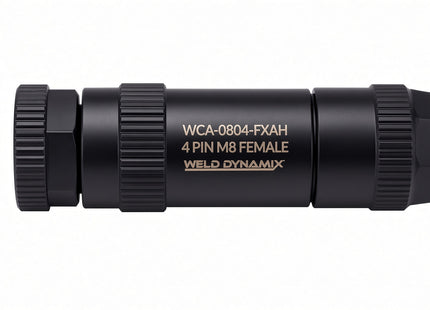 #WCA-0804-FXAH  M8 4-Pin Female Straight Field Attachable Connector - WELD RESISTANT