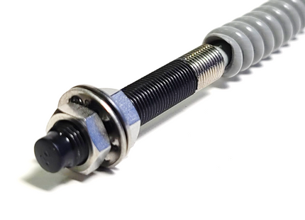 Smallest LONG RANGE Inductive Proximity Sensor by Weld Dynamix ACTIVSTONE steel sensing face - spatter splatter slag resistant coating all metalsMicro Inductive Sensor | proximity sensors | Weld Dynamix