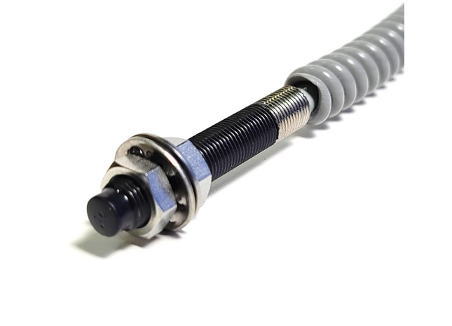 Smallest LONG RANGE Inductive Proximity Sensor by Weld Dynamix ACTIVSTONE steel sensing face - spatter splatter slag resistant coating all metalsMicro Inductive Sensor | proximity sensors | Weld Dynamix