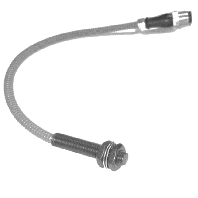 alt="8mm M8 long range sensing inductive proximity sensor for welding with cable and M12 connector WELD DYNAMIX"